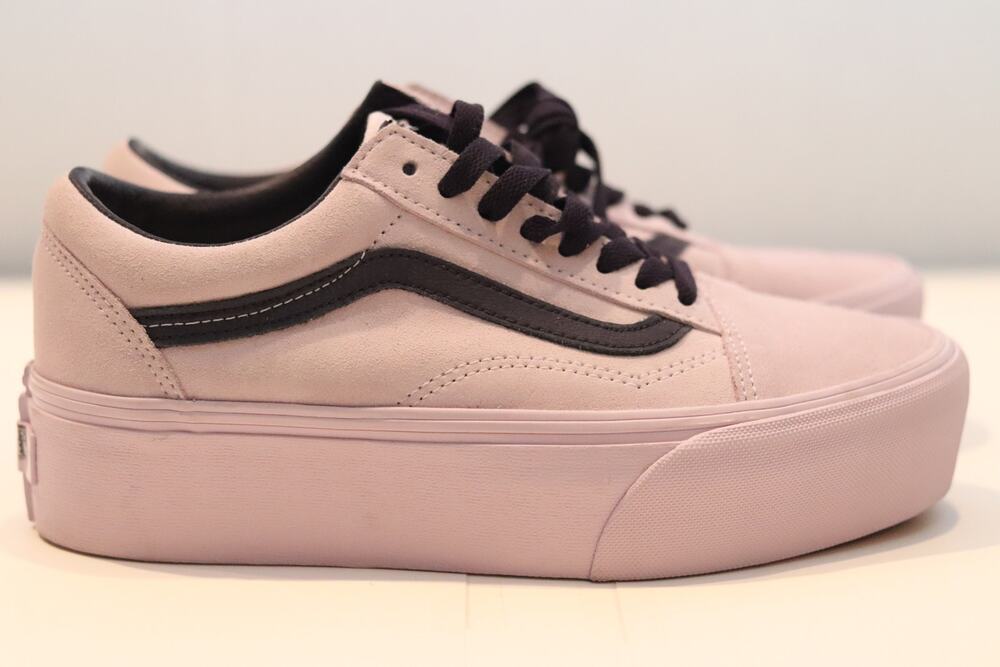 Vans Old Skool Stackform Suede Lavender Sz 8